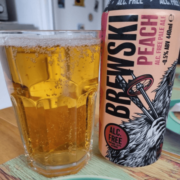 Brewski Alcohol Free Peach Pale Ale - Image 3